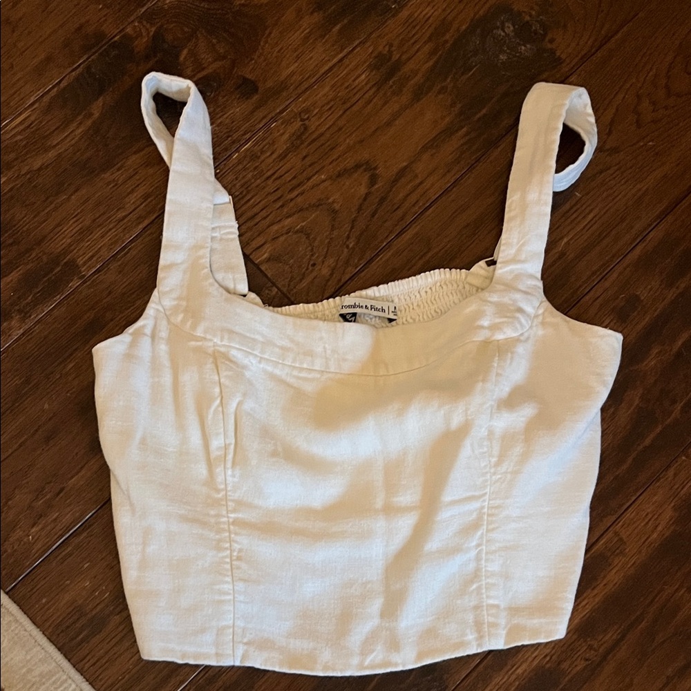 Abercrombie & Fitch white line set tank top